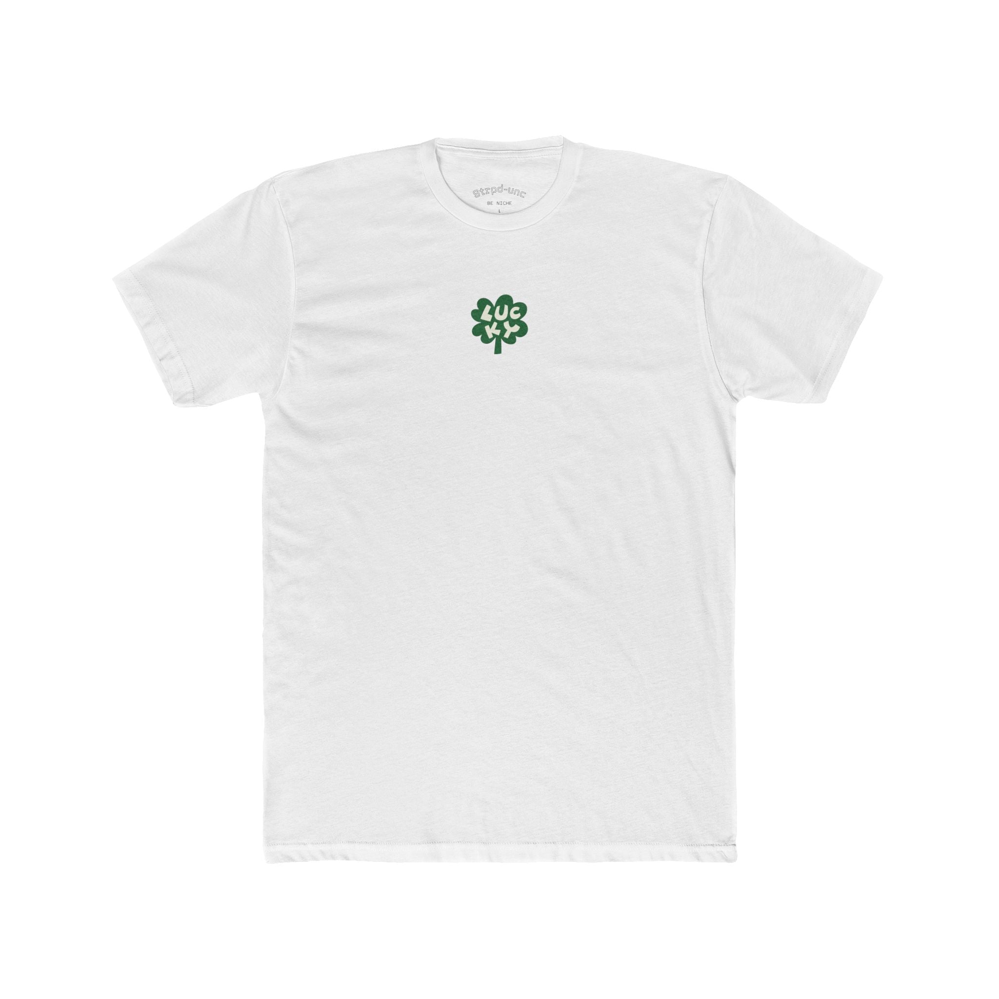Lucky Clover T-Shirt — Vintage Green Four-Leaf Tee