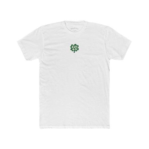 Lucky Clover T-Shirt — Vintage Green Four-Leaf Tee